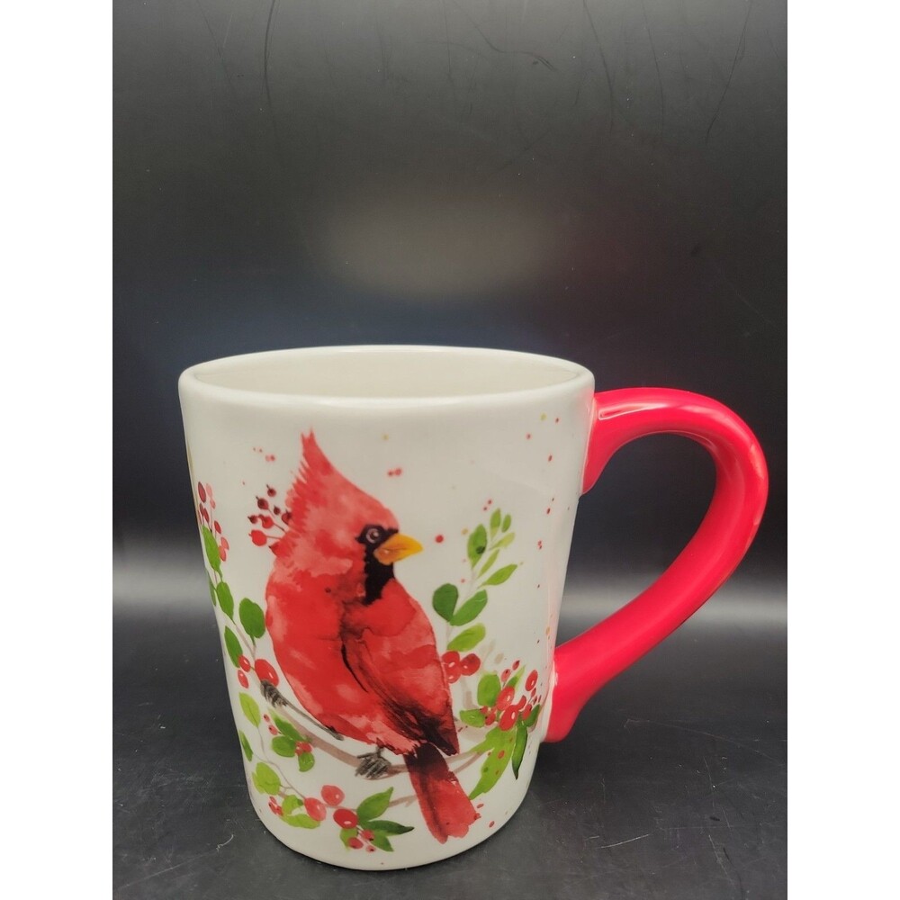 Robert Stanley Home Collection Cardinal Ceramic Coffee Mug 16 oz Christmas